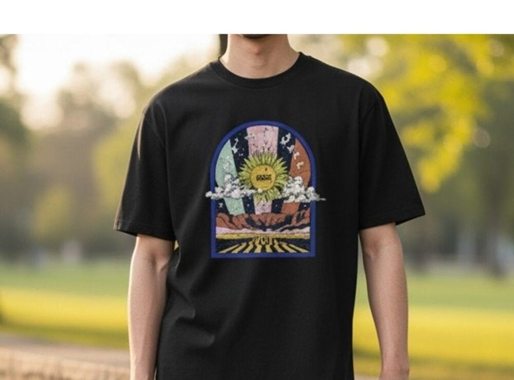 Vans Off-The-Wall T-Shirt Youth Medium Road Burn Pigment Wash Black NEW